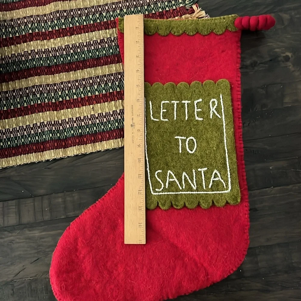 Letters to Santa Stocking XL - NWOT
